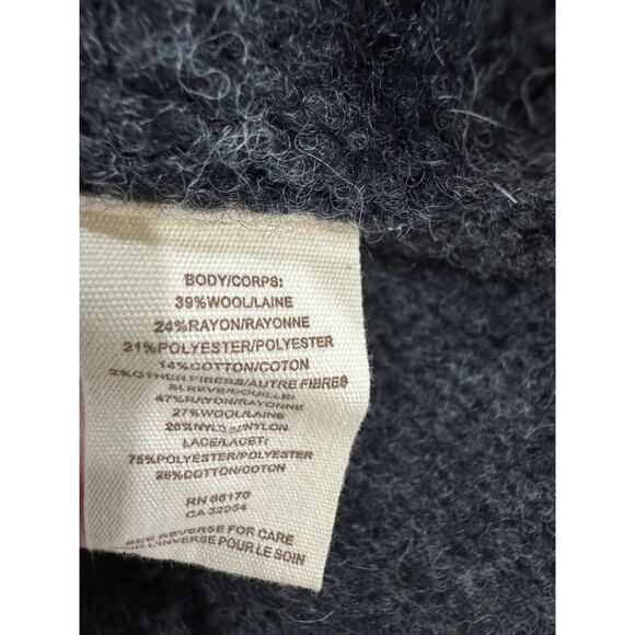 Gray Knit Button Down Cardigan Long Sleeve Cozy Casual Warm Sweater - Picture 7 of 7